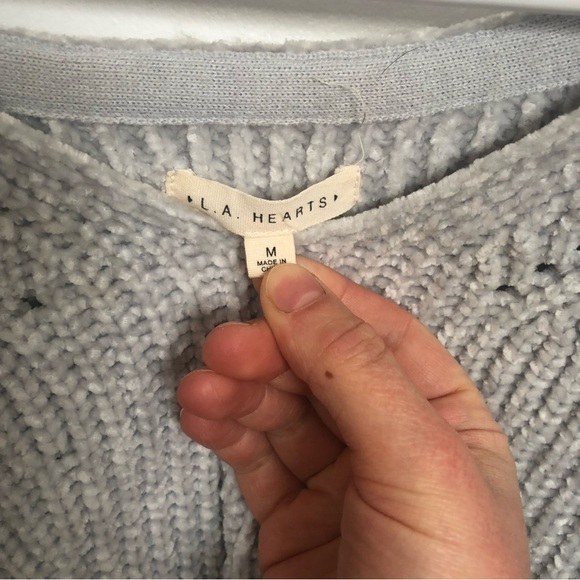 Chenille, knit pull-on oversized sweater, slightly cropped size medium - Picture 3 of 5